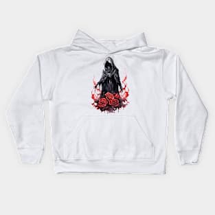 Gothic Roses Ghost #2 Kids Hoodie